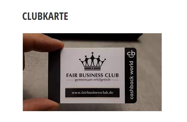 Fair Business Clubkarte aus 89173 Lonsee